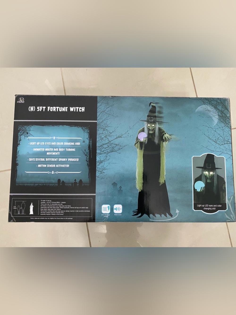 Fortune Witch 5ft - Green and Black